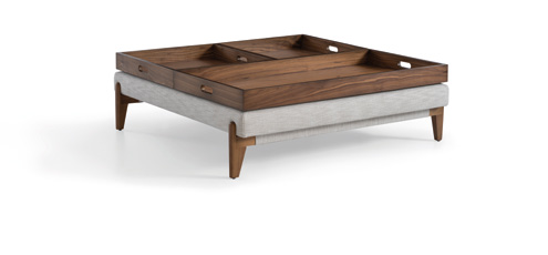 Modis  PRADA TABLE 120X120 cm 3 TRAY