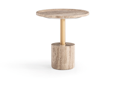 Modis  Antik side table travertine