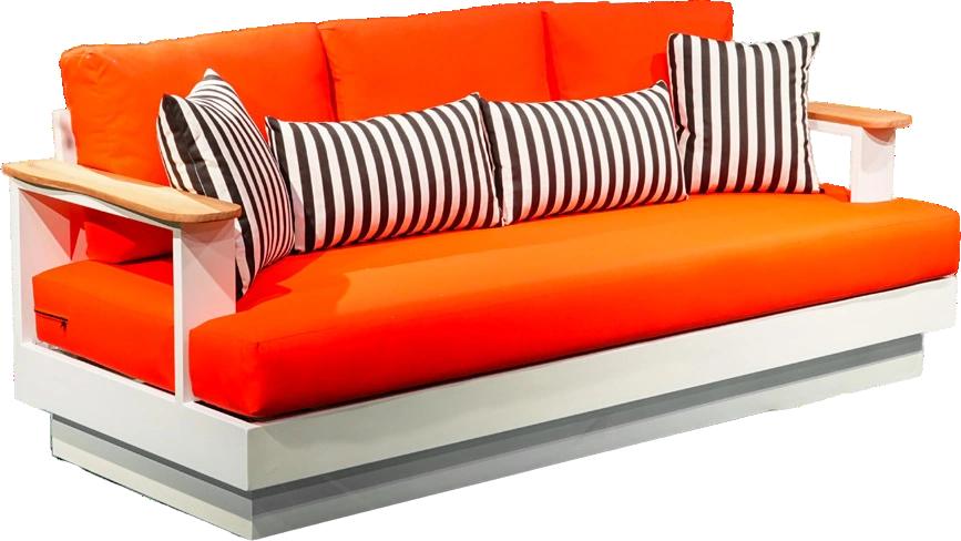 Ibiza Aluminum Three-seater sofa