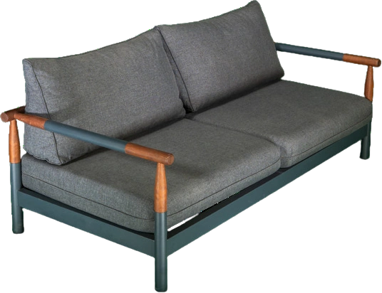 Icon Aluminum Three-seater sofa