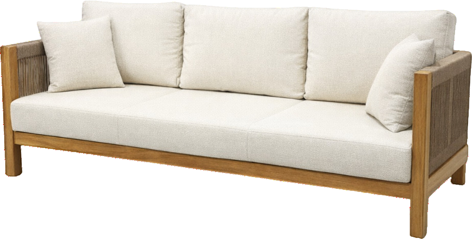 Luna Woven Three-seater sofa