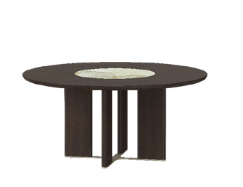 Modis Pergamon Round table with porcelain in the center